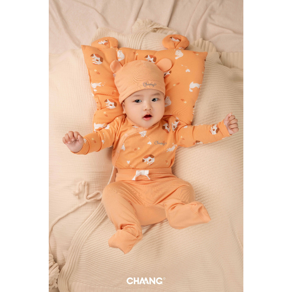 Chaang set 2 mũ thóp cho bé sơ sinh SS23