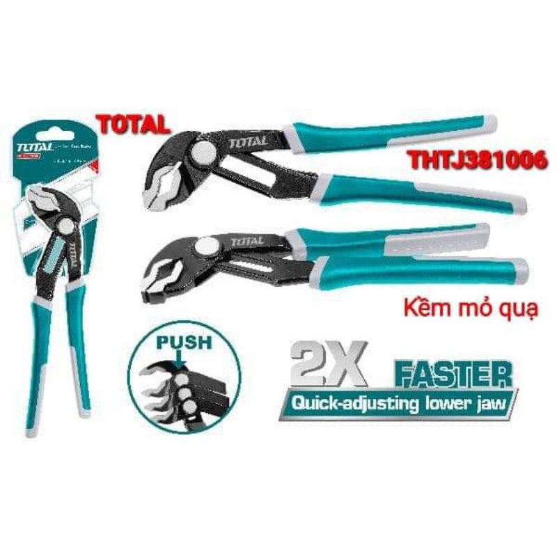 Kìm mỏ quạ mở trượt tự động TOTAL THTJ381006