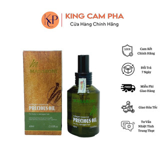 Tinh dầu bóng masaroni precious oil dưỡng phục hồi tóc hư tổn 60ml