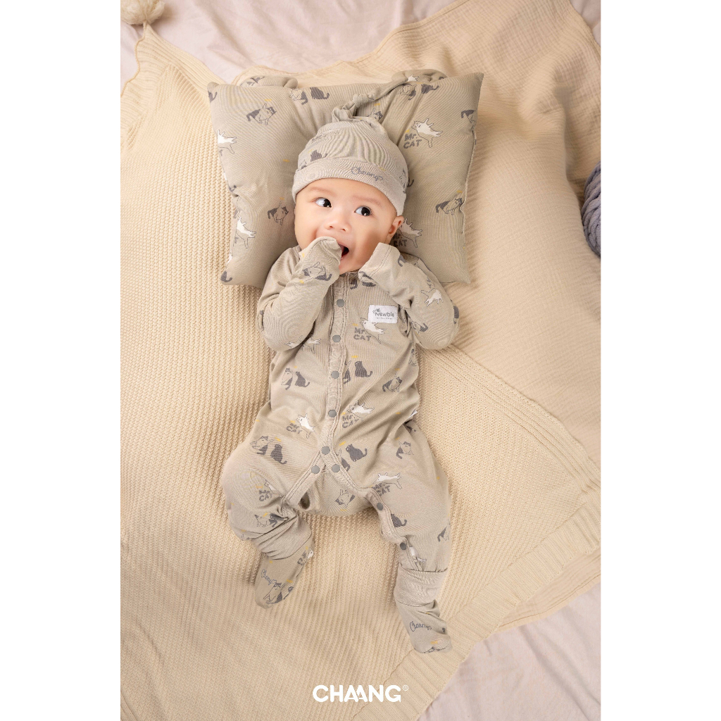 Chaang body dài tay Mèo Chaang cho bé sơ sinh SS23