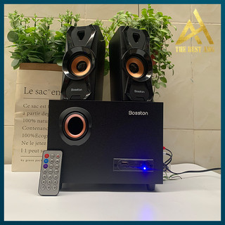 Loa máy vi tính pc laptop chính hãng có bluetooth 2.1 bosston t3500-bt loa nghe nhạc để bàn công suất lớn có dây