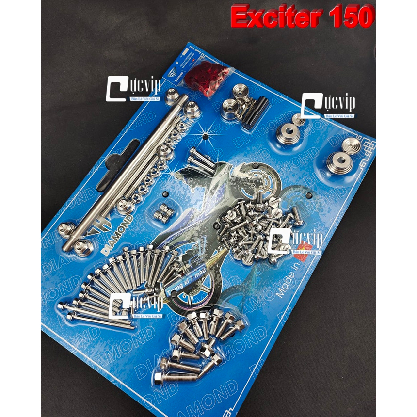 [Hàng Mới Về] Full Bộ Ốc Salaya Thái Inox 304 Cho Xe Exciter 150 (2015 Tới  2020) Hàng Chuẩn Đẹp 6032