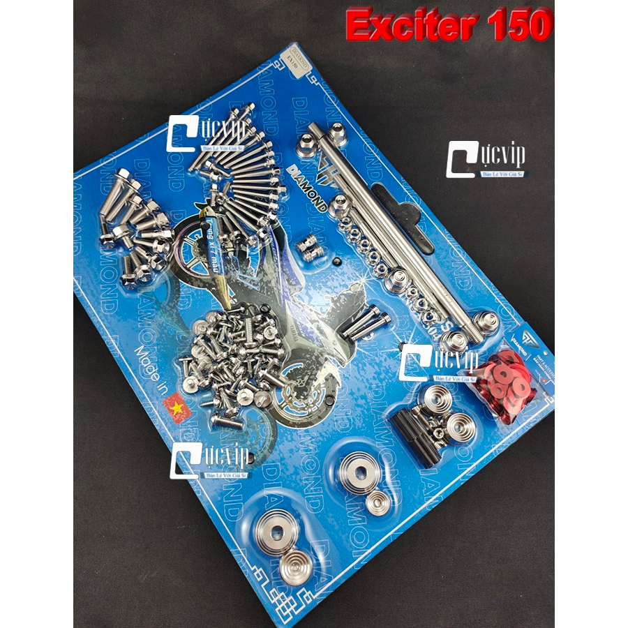 [Hàng Mới Về] Full Bộ Ốc Salaya Thái Inox 304 Cho Xe Exciter 150 (2015 Tới  2020) Hàng Chuẩn Đẹp 6032