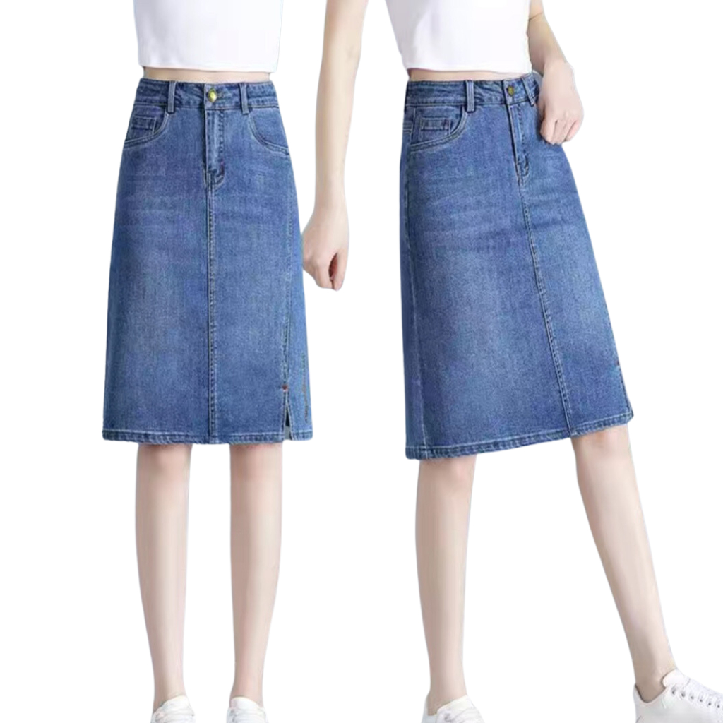 Chân váy Jean Nữ Dáng Lửng MODSLY Trẻ trung Năng Động JA001