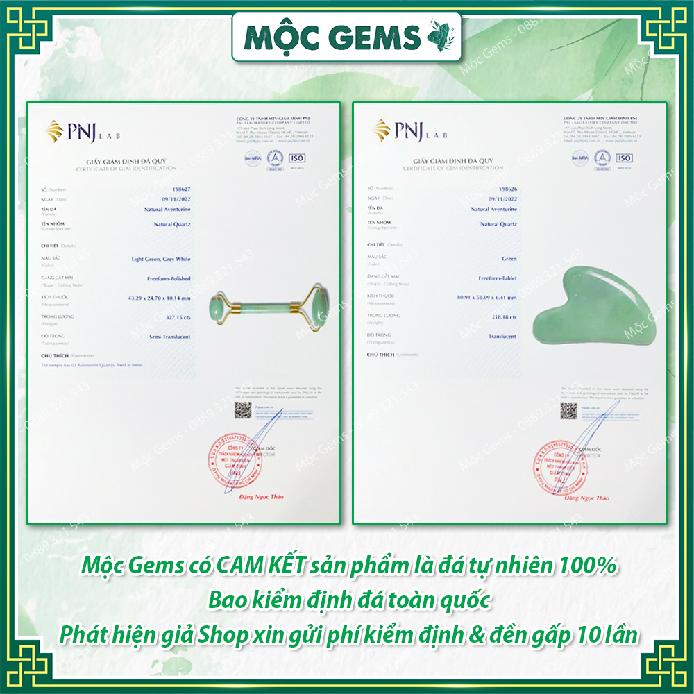 Cây Lăn Massage Mặt & Đá Guasha Chất Liệu Đá Thiên Nhiên Giúp Làm Thon Gọn Mặt, Trẻ Hóa Làn Da