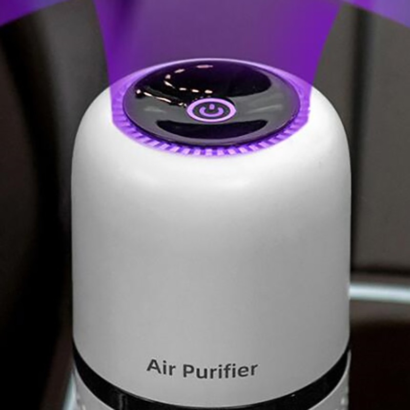 Máy lọc không khí ô tô ION âm Air Purifier, Thiết bị khử mùi diệt khuẩn trên xe hơi, máy lọc không khí ô tô mini