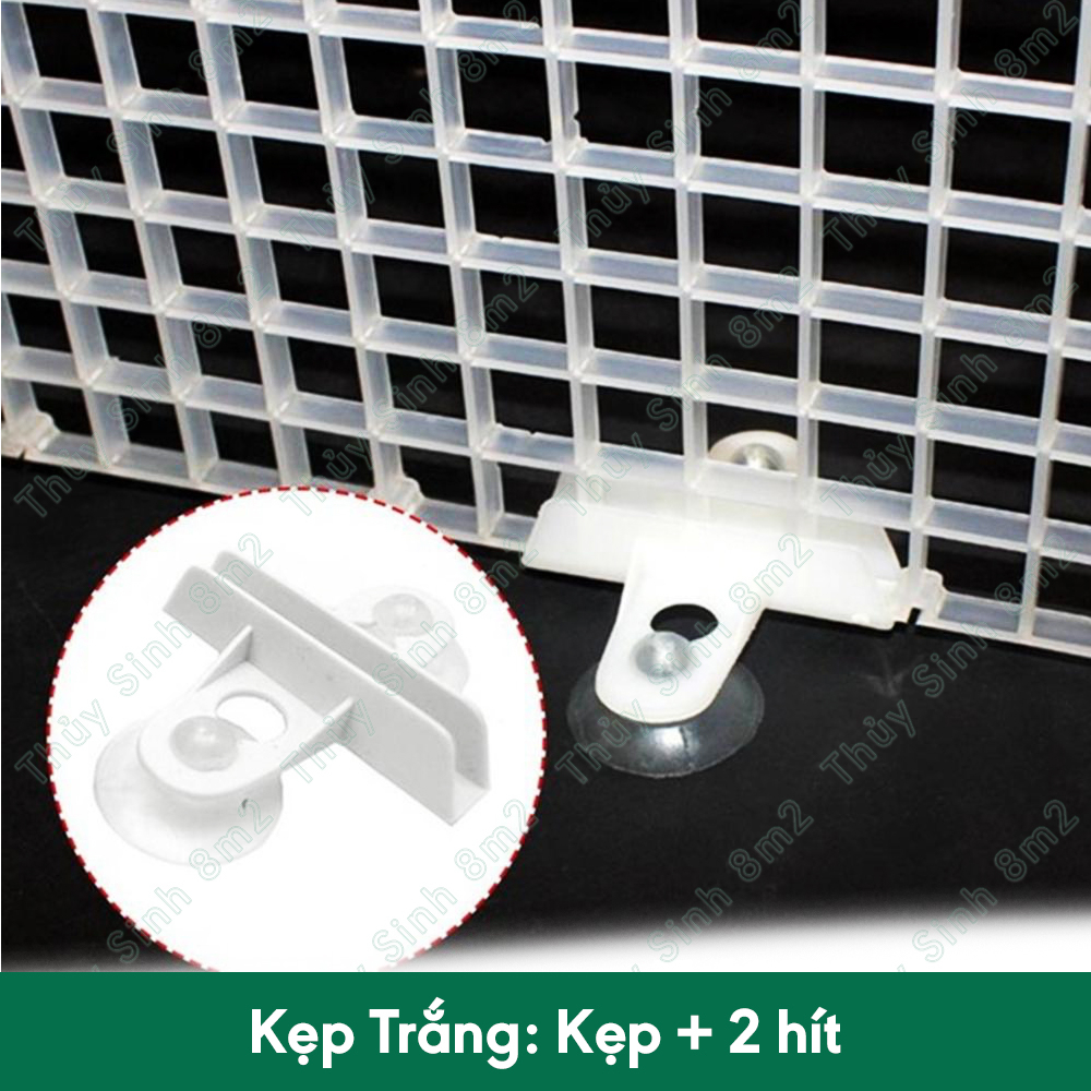 Kẹp Hít Giữ Vách Ngăn Hồ Cá, Vỉ Caro | 8m2