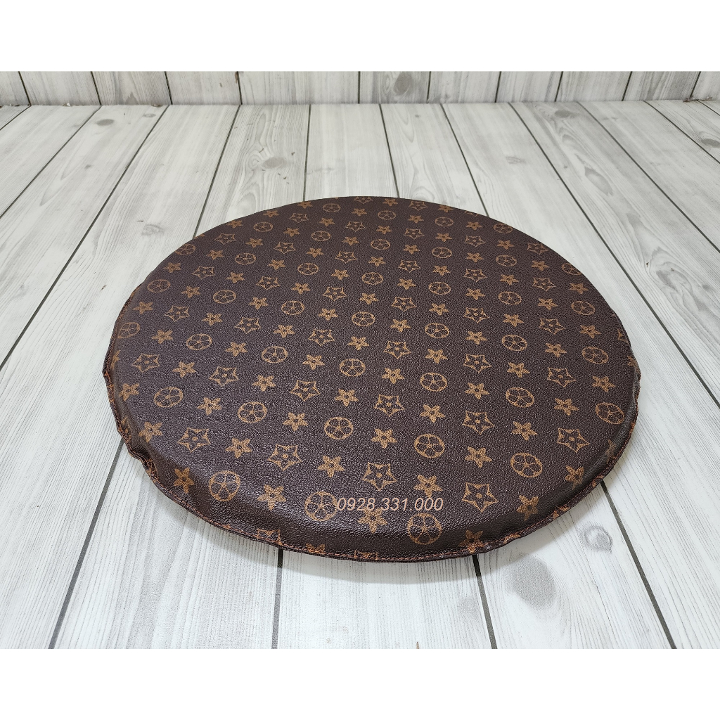 Đệm ngồi bệt nhà hàng, nệm lót ghế tròn Da simili 40x40x3cm