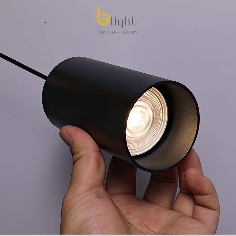 Đèn gắn tường led BLIGHT LED 3 màu ánh sáng phong cách hiện đại C02 3CĐ D200*H100mm BL màu đen