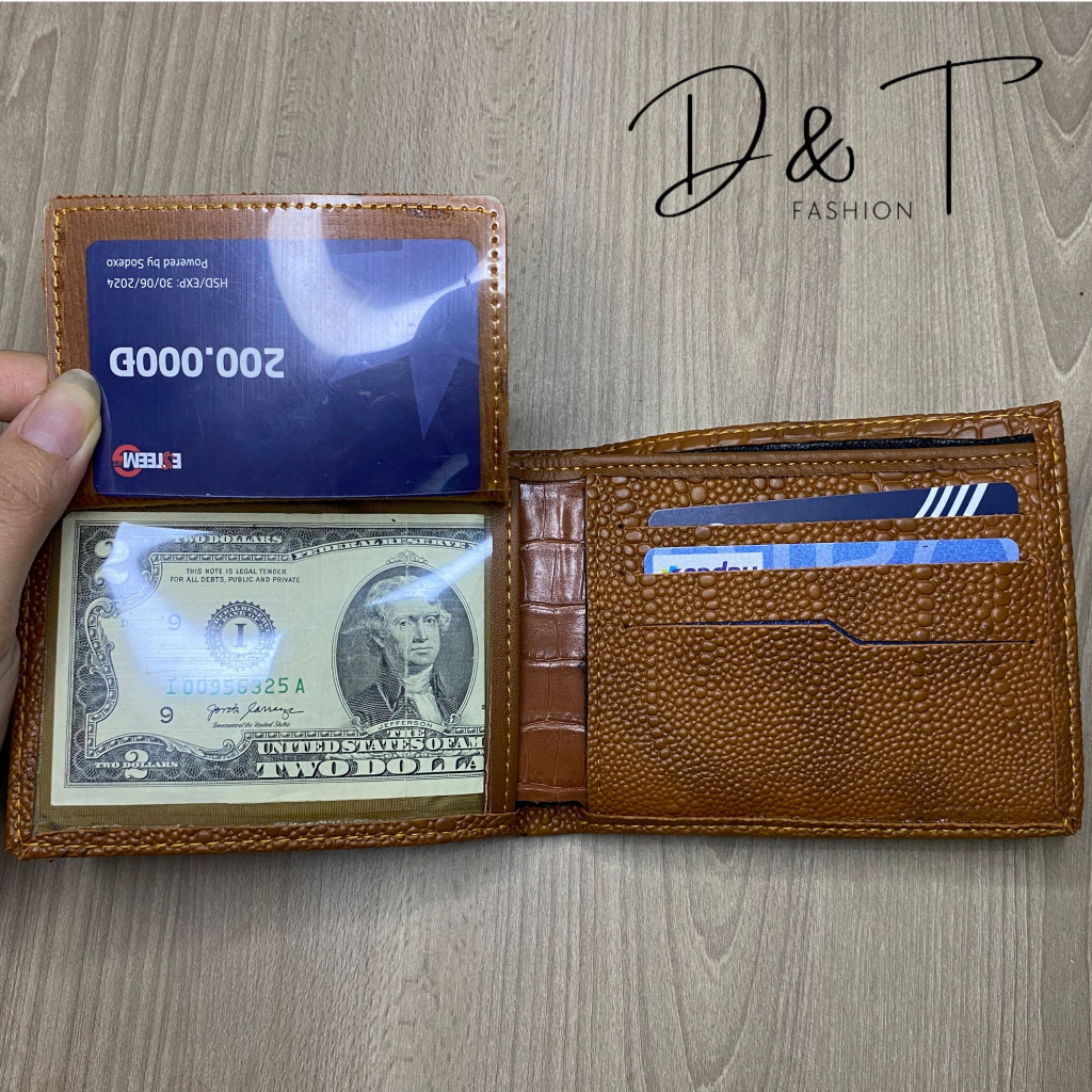 Ví Nam - bóp nam Dáng Ngang Da Cao Cấp DT43