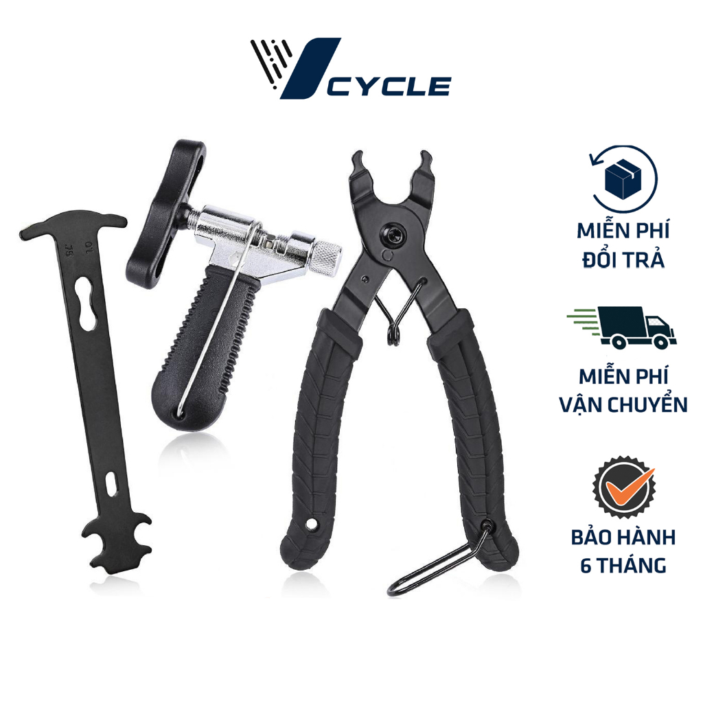 Kìm tháo xích xe đạp chuyên dụng, đục tháo mắt xích, Bộ dụng cụ tháo xích xe đạp, kiểm tra độ mòn xích xe đạp