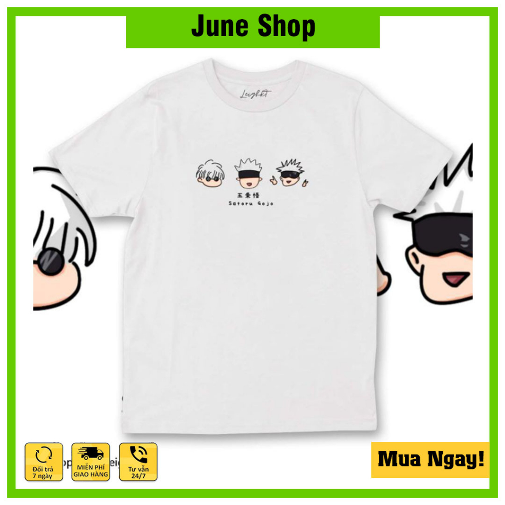 Áo Jujutsu Kaisen, Áo Anime in hình Gojo, Inumaki, Sukuna chất thun co giãn 4 chiều, thoáng mát0