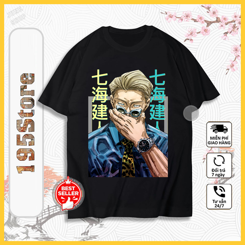 Áo Jujutsu Kaisen, Áo Anime in hình Gojo, Inumaki, Sukuna chất thun co giãn 4 chiều, thoáng mát0