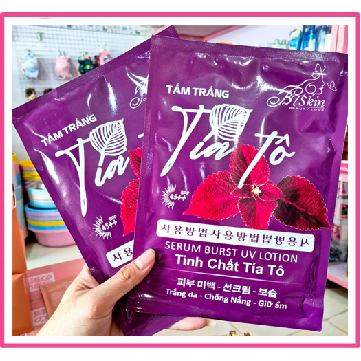 Gói Tinh Chất tắm trắng Tía Tô