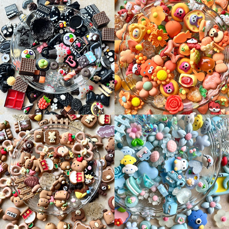 Set 10 Sticker ngẫu nhiên, phụ kiện trang trí dép cross