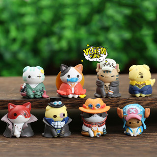 Mô hình One Piece - Mega Cat Project Cosplay Mèo One Piece Luffy mũ rơm Zoro Sanji Ace Sabo Chopper Law Shanks tóc đỏ