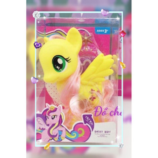 Mô hình ngựa pony màu vàng