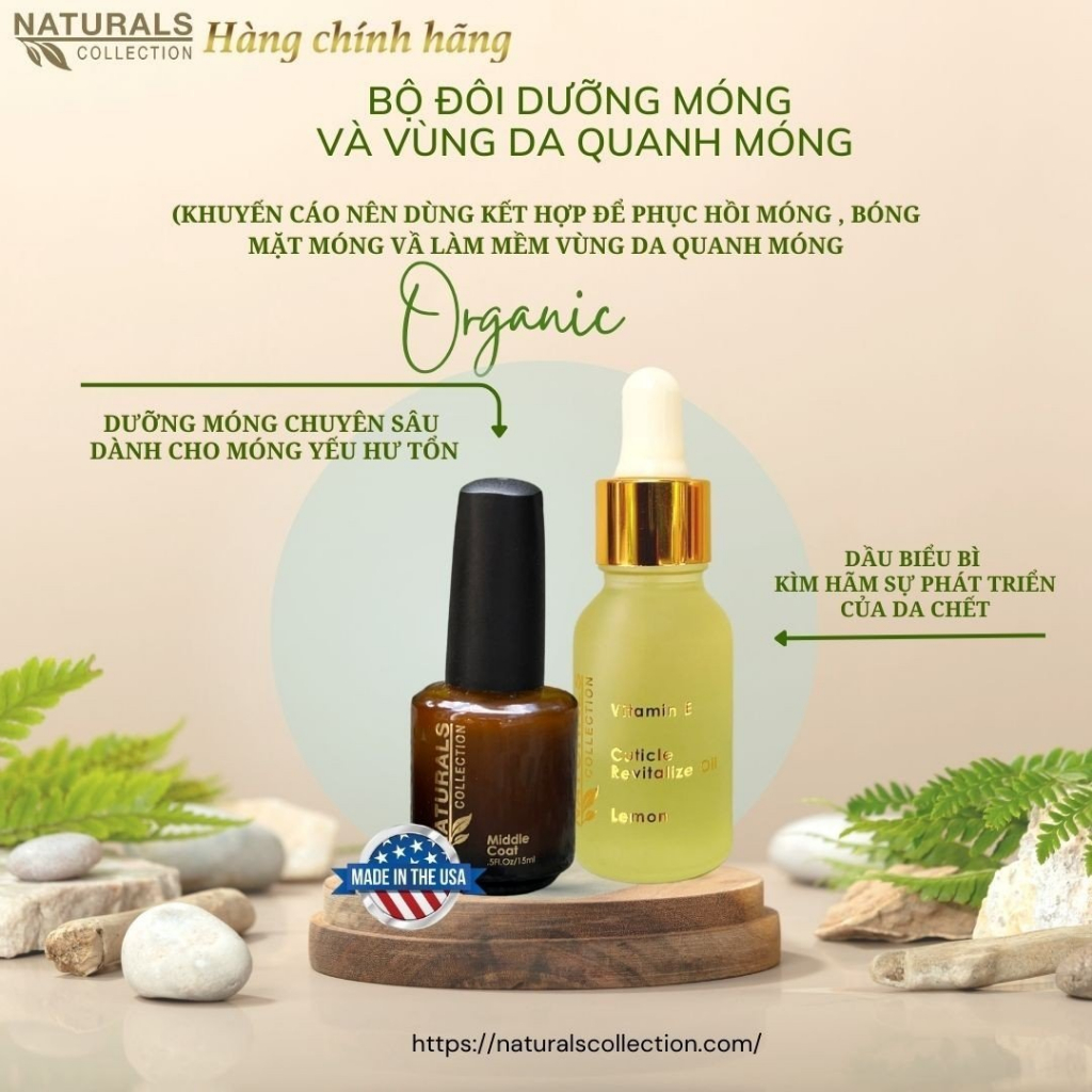 Bộ đôi dưỡng da vùng quanh móng NATURALS COLLECTION làm mềm và phục hồi hư tổn