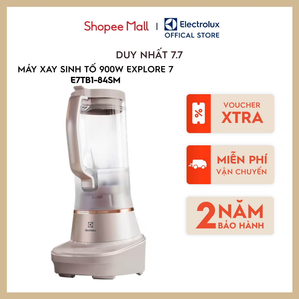 Máy xay sinh tố Electrolux 900W Explore 7 - E7TB1-84SM - Xay đa năng từ mịn tới thô, công nghệ đẳng cấp