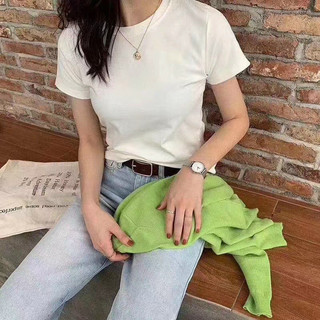 Áo Phông Nữ Cổ Tròn Chất Borip dày dặn