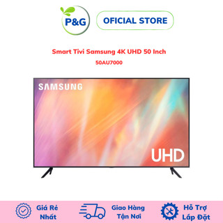 Smart Tivi Samsung 4K UHD 50 Inch UA50AU7000, Samsung 50AU7000 chính hãng hỗ trợ lắp đặt