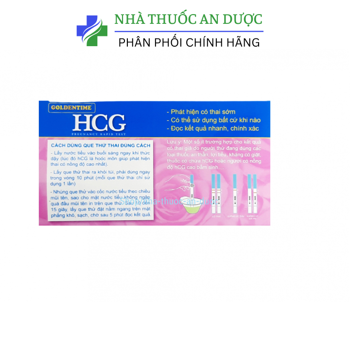 Combo 3 Que thử thai Goldentime HCG