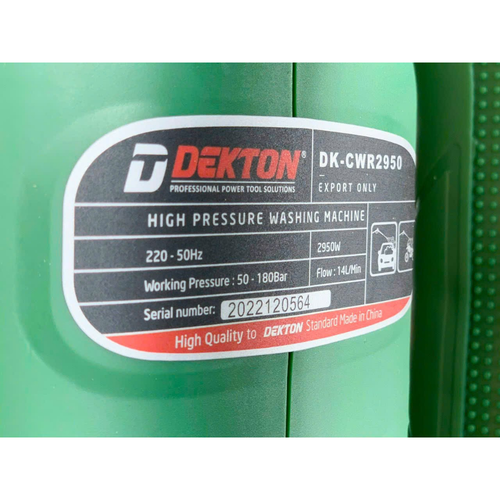 Máy Rửa Xe Có Chỉnh Áp DEKTON DK-CWR2950-Công Xuất 2950w Tặng Cây Nối Dài -Bảo Hành 12 Tháng .
