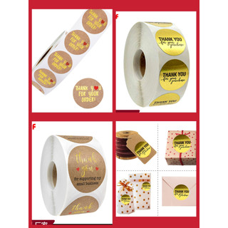 Jul47-sticker-tem chữ " thank you" << đ.kinh 2.5cm, 500tem/cuon