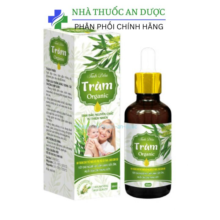 Tinh dầu tràm Organic, dầu tràm giữ ấm cho bé, tránh gió, đuổi muỗi- lọ 30ml