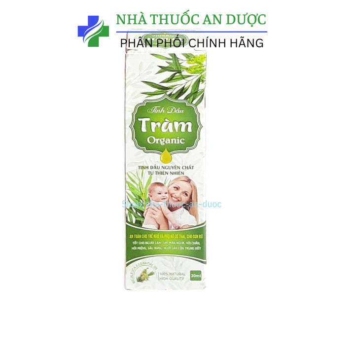 Tinh dầu tràm Organic, dầu tràm giữ ấm cho bé, tránh gió, đuổi muỗi- lọ 30ml