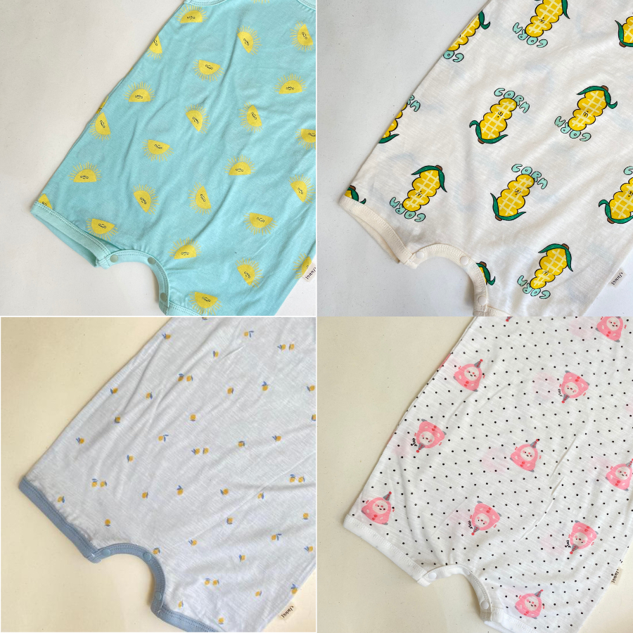 Body Đùi Sát Nách Bé Trai Bé Gái 0-24 tháng Thun Cotton Xuất Dư Hàn  Mềm Mát Tommy House