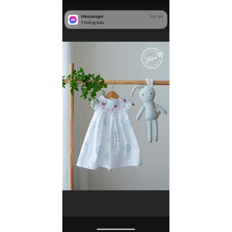 Thanh lý pass váy smock của bé sz 6
