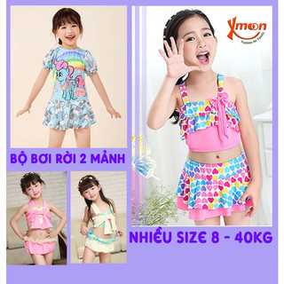 Áo tắm Áo bơi bé gái váy 2 mảnh áo rời váy Xmoon 1806