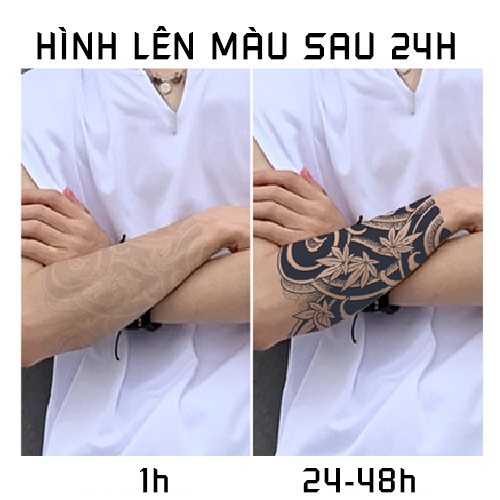 Hình xăm nửa tay nhật cổ 15 ngày