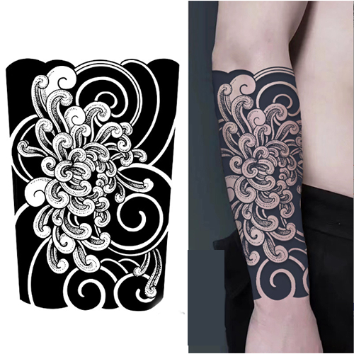 Hình xăm nửa tay nhật cổ 15 ngày