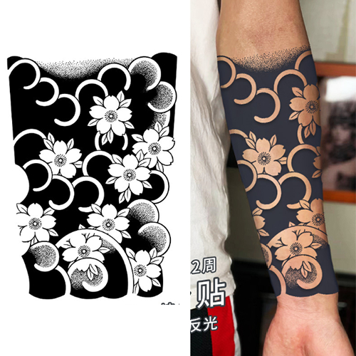 Hình xăm nửa tay nhật cổ 15 ngày