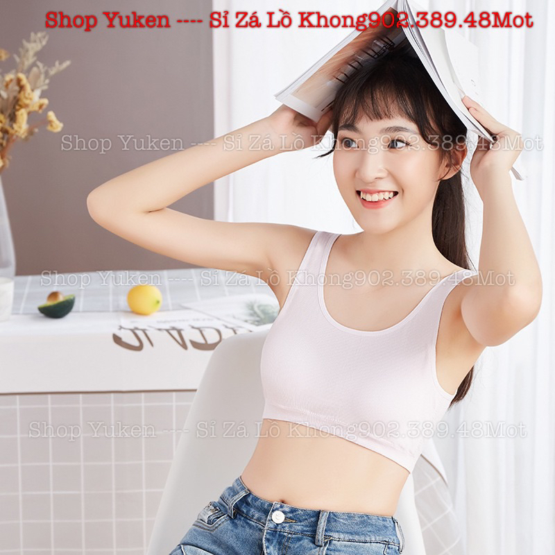 Áo Lót 3 Lỗ Cho Học Sinh, Áo lót lá cho bé gái mút May liền bđ1