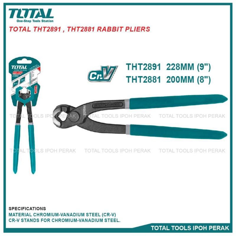 Kìm càng cua 8 inch đầu nhỏ TOTAL THT2881