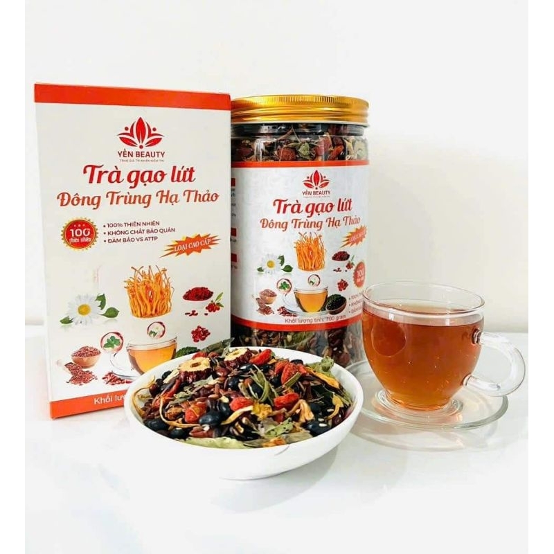 TRÀ GẠO LỨT ĐÔNG TRÙNG HẠ THẢO (Hộp 700g)