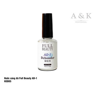 Nước sáng đá tháo móng giả AD - Tháo đá,móng Nail (Chai 10ml)