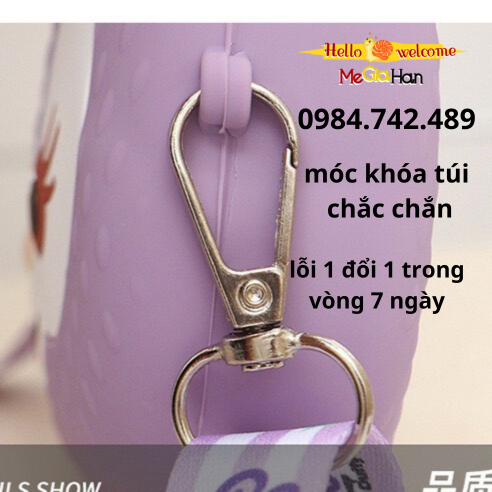 Túi  Cho Bé Gái,Túi Đeo Chéo Cho Bé Gái Chất Liệu Silicon Nhân Vật Hoạt Hình Dễ Thương Dành Cho Bé
