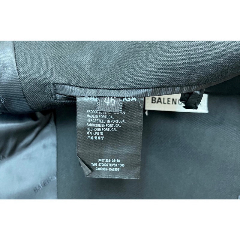 Áo Vest  B a l e n c i a g a  Đen Tay Dài | Likeauth Kèm Quà