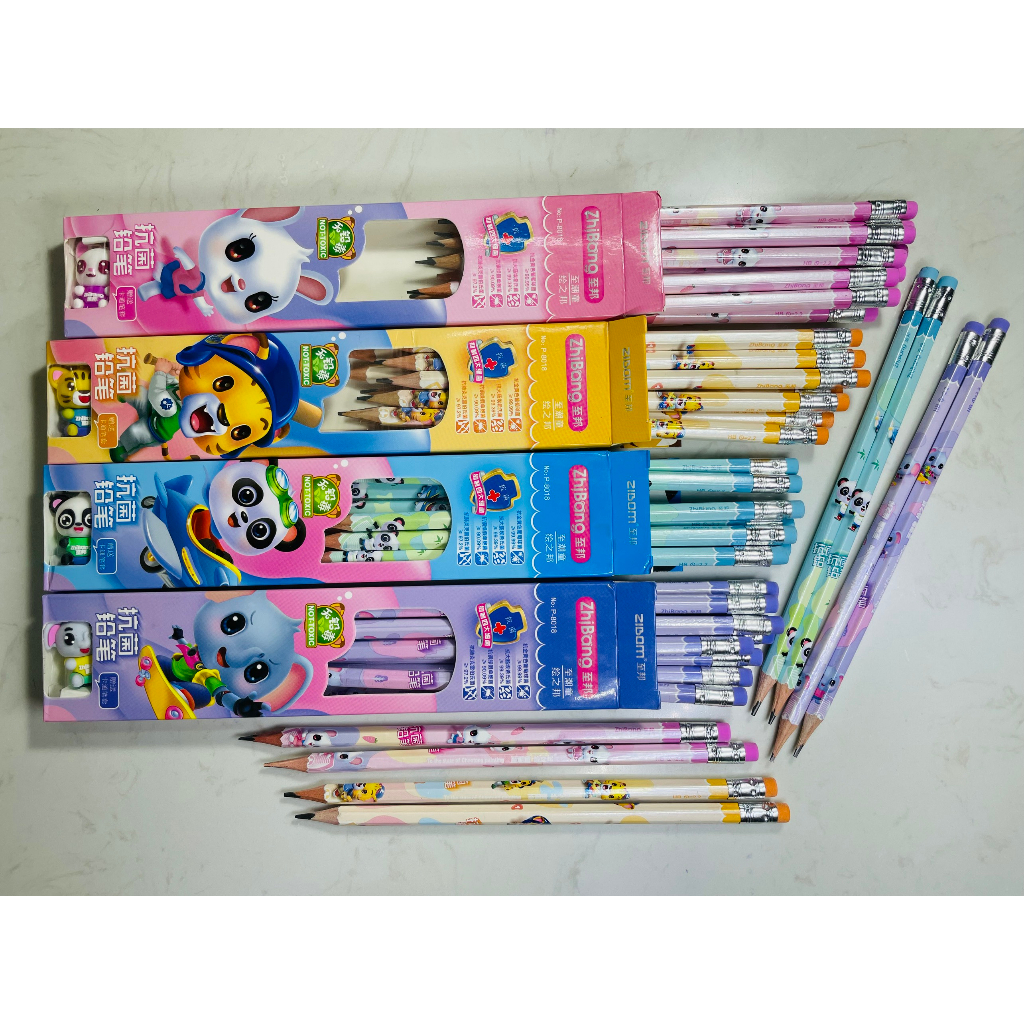 Hộp Bút Chì Gỗ Gấu Dâu, Hộp Bút Chì Gỗ Hoạt Hình Dễ Thương, Bút Chì Gỗ Deli, Bút Chì Gỗ Thiên Long, Bút Chì Sanrio