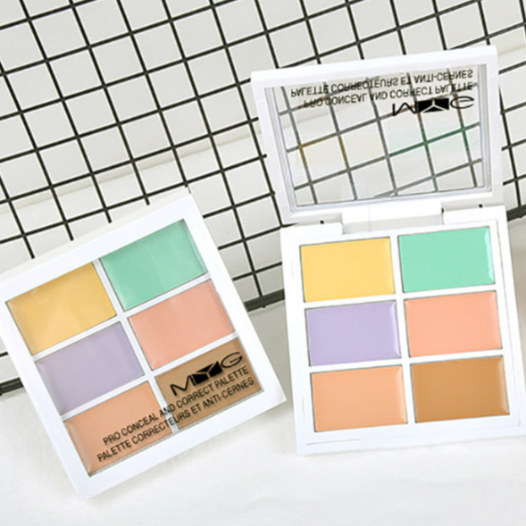 Bảng che khuyết điểm triệt sắc 6 ô đủ tông màu MYG Color Correcting Concealer