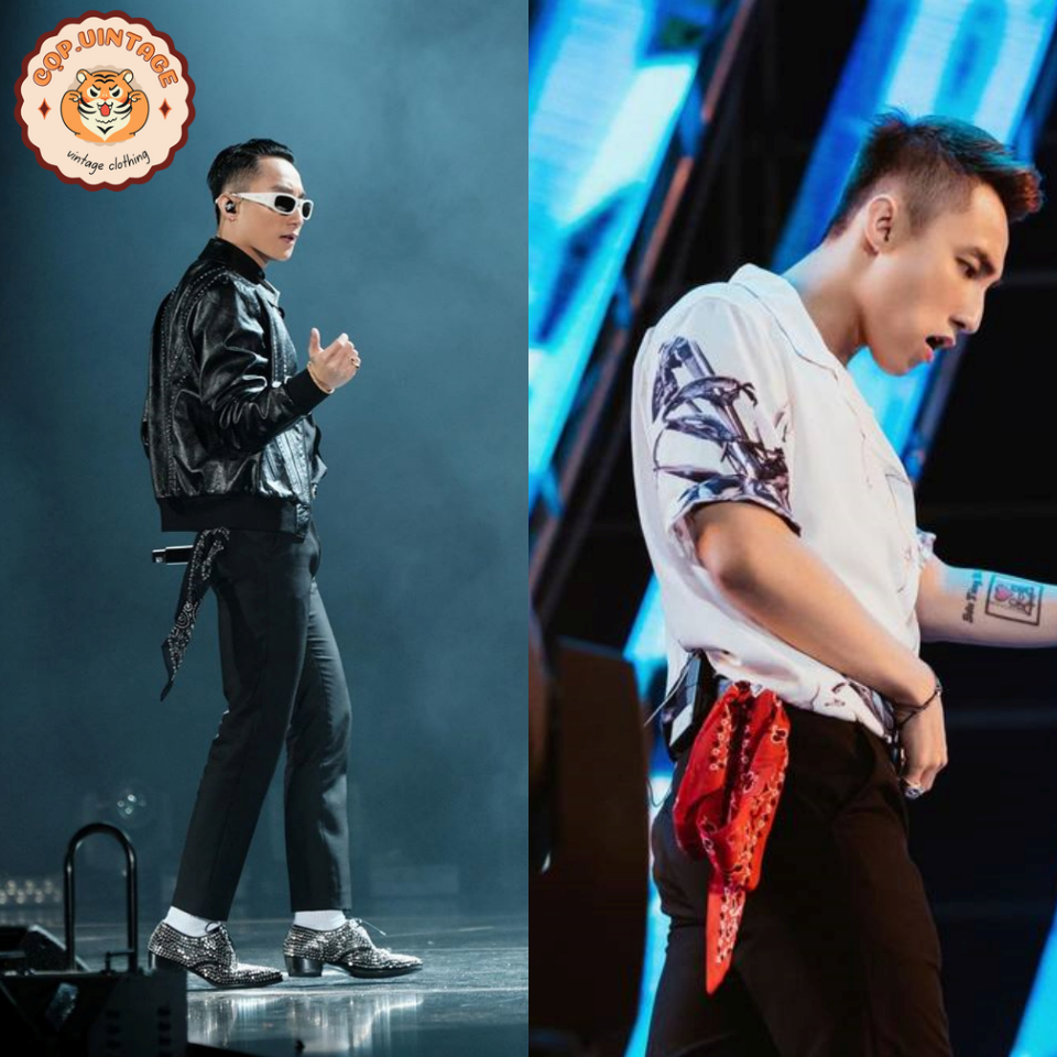 Khăn bandana, khăn mùi xoa,pocket square style,vintage, công sở Nhật,Hàn - secondhand -COB.vintage