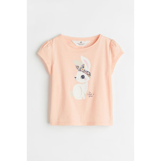 Áo phông cotton bé gái HM