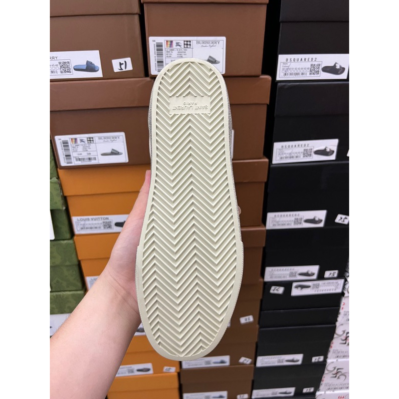 - Giày Sneaker Y.S.L Clasic Thêu Chữ Bụi Bặm Cao Cấp, Giày Sneaker Nam Nữ Y.S.L Full Box