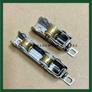 Bánh xe đồng cửa lùa nhôm xingfa hệ 55 - con lăn bánh xe đồng bằng thép không gỉ