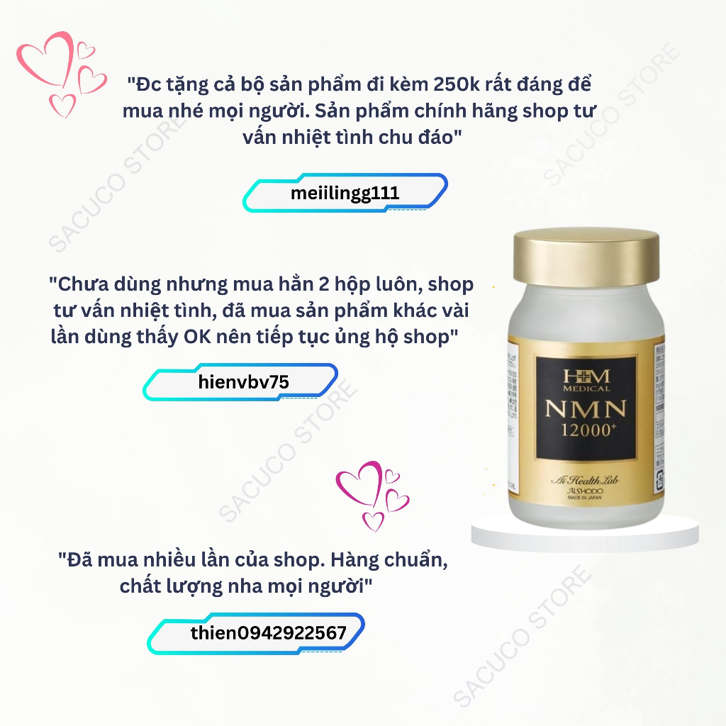 Viên uống NMN 12000 Aishodo  - Viên trẻ hóa và chống lão hóa toàn diện