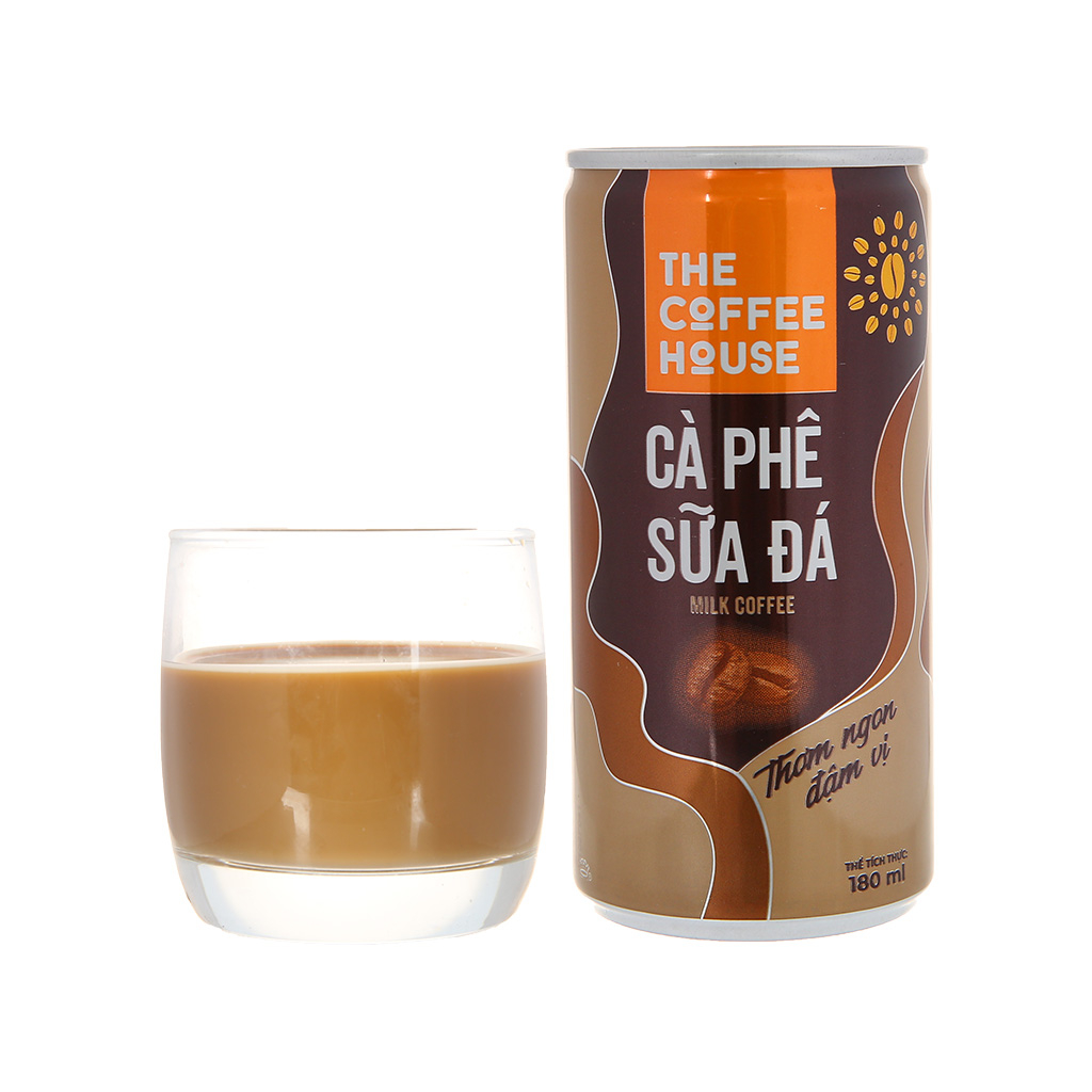 Thùng 24 lon cà phê sữa THE COFFEE HOUSE sữa đá 240ml / Lốc 6 lon cà phê sữa THE COFFEE HOUSE sữa đá 240ml